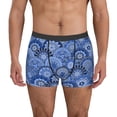 thumbnail image 1 of Honeii Blue Mandala Harmony Print Mens Boxer Briefs Breathable,Boxer Brief for Men, Moisture-Wicking Underwear-XX-Large, 1 of 5