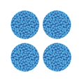 thumbnail image 1 of Honeii Blue Maple Leaf Print Leather Coaster Set of 4, Ideal for Safeguarding Your Furniture from Drinks Spills and Effortless Cleanup-Round Shape, 1 of 6