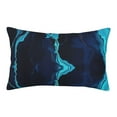 thumbnail image 1 of Honeii Blue Marble And Gold Decorative Throw Pillow Case - Elevate Your Couch, Sofa, or Bed with Stylish Home Decor, Perfect Gift Idea-16"x24", 1 of 6