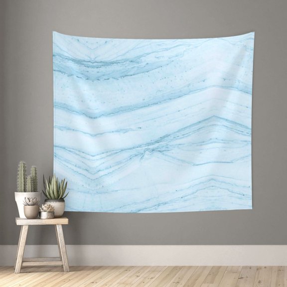Honeii Blue Marble print Tapestry for Bedroom, Tapestry Wall Tapestry Aesthetic, Room Decor Classroom Tapestries for Living Room Dorm Room 51" X 60"