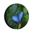thumbnail image 1 of Honeii Blue Morpho butterfly Print Tire Covers, Waterproof Anti-UV Sun Snow Rain Tire Covers for Trailers, RV, Camper, SUV, Truck-14 inch, 1 of 6