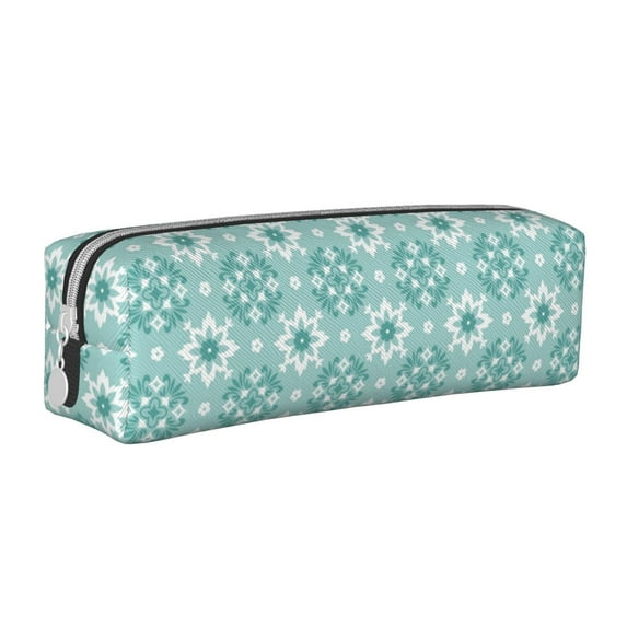 Honeii Blue Print Pattern Pencil Case, Pencil Pouch, Pencil Case Small, Pencil Pouch Aesthetic, PVC Pencil Pouch, Pencil Bag, Makeup Pouch