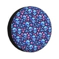 thumbnail image 1 of Honeii Blue Skull Flower Print Tire Covers, Waterproof Anti-UV Sun Snow Rain Tire Covers for Trailers, RV, Camper, SUV, Truck-16 inch, 1 of 6