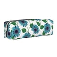 thumbnail image 1 of Honeii Blue Sunflowers Pattern Pencil Case, Pencil Pouch, Pencil Case Small, Pencil Pouch Aesthetic, PVC Pencil Pouch, Pencil Bag, Makeup Pouch, 1 of 7