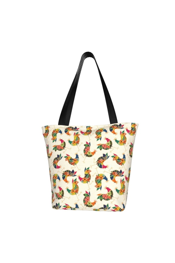 Boho Chicken Print Women Top Handle Satchel Handbags,Fashion Handbag,Messenger Tote Bag Purse for Women,Shoulder Bag Handbag for Travel, Work