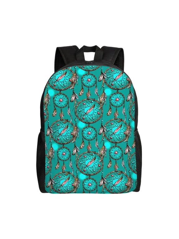 Boho Dreamcatcher Print Laptop Backpack for Work, College, Travel, Daily Backpacks for Men Women, Sport Rucksack,Computer Bag