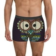 thumbnail image 1 of Honeii Boho Owl Men's Underwear Boxer Briefs Pack, ComfortSoft Boxer Brief for Men, Moisture-Wicking Breathable-Medium, 1 of 5