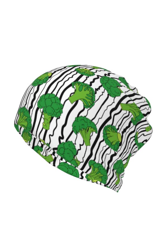 Broccoli 2 Print Winter Beanie Daily Hat - Thermal Polar Fleece Ski Running Hat Skull Cap for Men and Women,Beanie