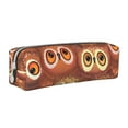 thumbnail image 1 of Honeii Brown Owl Pattern Pencil Case, Pencil Pouch, Pencil Case Small, Pencil Pouch Aesthetic, PVC Pencil Pouch, Pencil Bag, Makeup Pouch, 1 of 7