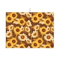 thumbnail image 1 of Honeii Brown Wood Grain Sunflower B print Super Absorbent Coffee Bar Mat Hide Stain Coffee Maker Mat for Countertops Coffee Pot Dish Drying Mat for Kitchen Counter, 1 of 7