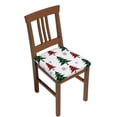 thumbnail image 1 of Honeii Buffalo Plaid Christmas Trees Print Square Cushion Cover with Elastic Band & Ties,Sofa Cushion Covers,Furniture Protector for Living Room,Washable Sofa Seat Slipcover-Four Pieces, 1 of 7