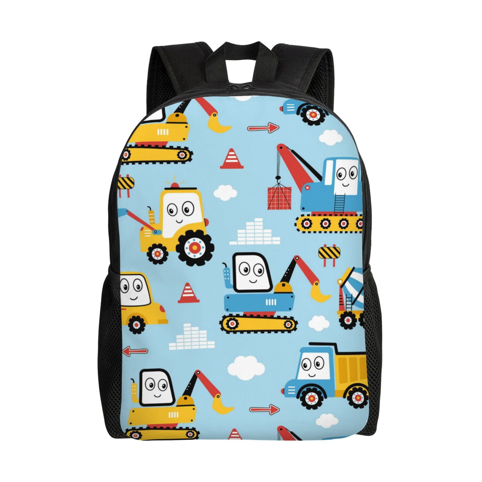 Honeii Building Truck Print Laptop Backpack for Work, College, Travel ...