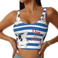 thumbnail image 1 of Honeii Bulldog Friend patten Workout Crop Tank Top for Women Yoga Tank Tops Athletic Sports Shirts Exercise Undershirts,Sports Bra,Sports vest-X-Large, 1 of 8