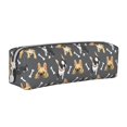 thumbnail image 1 of Honeii Bulldog Print Pattern Pencil Case, Pencil Pouch, Pencil Case Small, Pencil Pouch Aesthetic, PVC Pencil Pouch, Pencil Bag, Makeup Pouch, 1 of 7