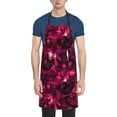 thumbnail image 1 of Honeii Burgundy Tie Dye Print Waterproof Apron, Adjustable Kitchen Apron with Pockets,for Gardening, Dishwashing, Meat Processing, Car Washing, and Pet Grooming, 1 of 8