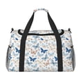 thumbnail image 1 of Honeii Butterfly Print Gym Bag,Carry on Weekender Overnight Bag, Travel Duffel Bags, Personal Item Travel Bag,Tote Bag,Workout Dance Bag, 1 of 7