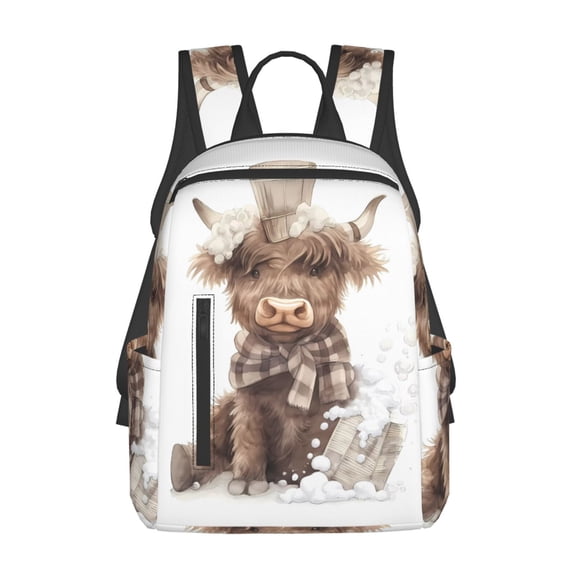 Honeii C Print Lightweight Backpacks,Carry on Backpack,Durable Backpack for School, Work & Travel