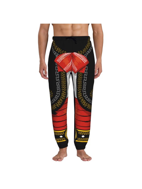 CHARRO SUIT Print Mens Jogger Sweatpants, Men's Lounge Pants with Pockets-3X-Large