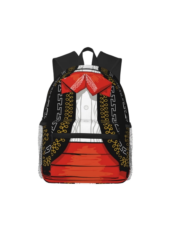 CHARRO SUIT Print School Backpack,Casual Lightweight Travel Rucksack Daypack,Backpacks for College High
