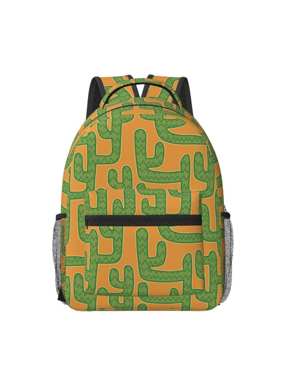 Cactus 2 Print Backpack for School,15.6 inch Laptop Back Pack for High School and College Students, Waterproof Computer Bookbag-One Size