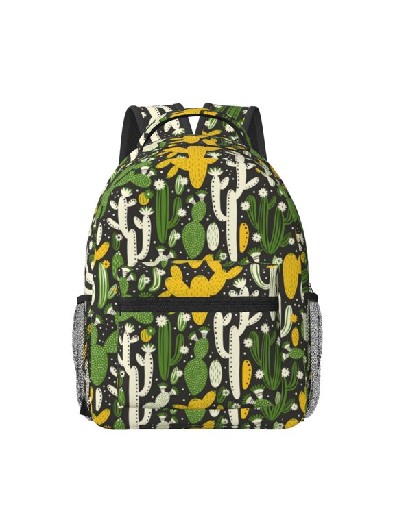Cactus 4 Print Backpack for School,15.6 inch Laptop Back Pack for High School and College Students, Waterproof Computer Bookbag-One Size
