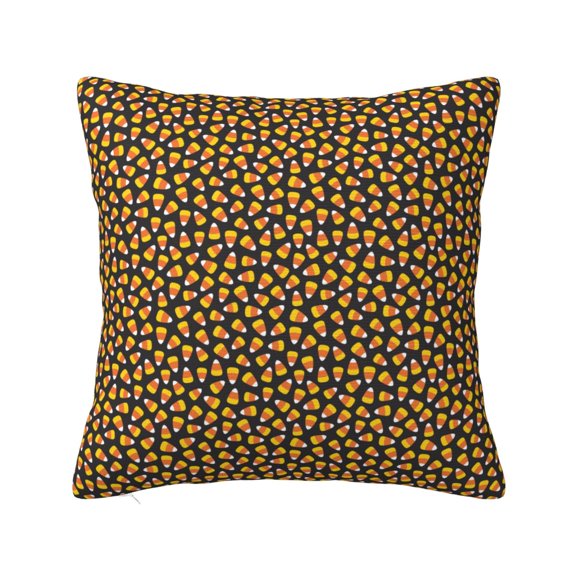 Honeii Candy Corn Print Throw Pillow, Square Decorative Pillow Forms Soft Fluffy Plump Pillow Decorative Pillow Inserts,Couch Pillows-12"x12"