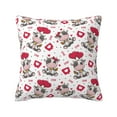 thumbnail image 1 of Honeii Caring Cow Print Throw Pillow, Square Decorative Pillow Forms Soft Fluffy Plump Pillow Decorative Pillow Inserts,Couch Pillows-24"x24", 1 of 7