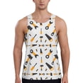 thumbnail image 1 of Honeii Carpenter tools Pattern Men's Workout Tank Top Casual Sleeveless Gym Muscle Shirts Bodybuilding Tee-4X-Large, 1 of 7