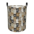 thumbnail image 1 of Honeii Cartoon Bear Print Laundry Hamper Basket,Baby Nursery Woven Storage Basket for Toys Bin,Pillows,Blankets,Clothes-, 1 of 6