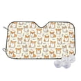 thumbnail image 1 of Honeii Cartoon Corgi Print Car Sunshade for Windshield,Car Cover Sunshade Protector,Foldable Front Window Sun Visor,Fits Cars, SUVs, Trucks, 1 of 6