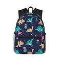 thumbnail image 1 of Honeii Cartoon Dinosaur Print School Backpack,Casual Lightweight Travel Rucksack Daypack,Backpacks for College High, 1 of 6