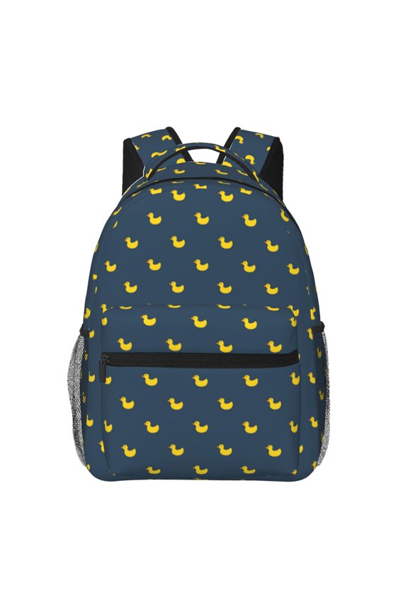 Cartoon Ducks Print Backpack for Both Men and Women, Basic Bookbag for College, Work, or Travel,Rucksack Computer Bag-One Size