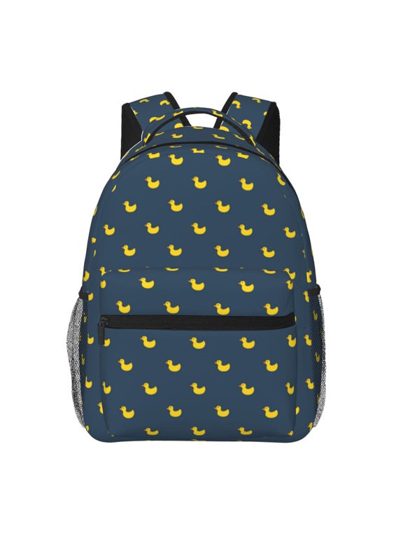 Cartoon Ducks Print Backpack for Both Men and Women, Basic Bookbag for College, Work, or Travel,Rucksack Computer Bag-One Size