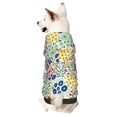 thumbnail image 1 of Honeii Cartoon Flowers Print Small Dog Hoodies Pet Hooded Sweatshirts Fall Winter Puppy Cat Sweaters Warm Clothes for Small Dogs Outfits Costume-Large, 1 of 7