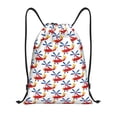 thumbnail image 1 of Honeii Cartoon Helicopter Print Drawstring Backpack,Drawstring Bags String Backpack Gym Cinch Sack Backpack Sport Bag Draw-Small, 1 of 6