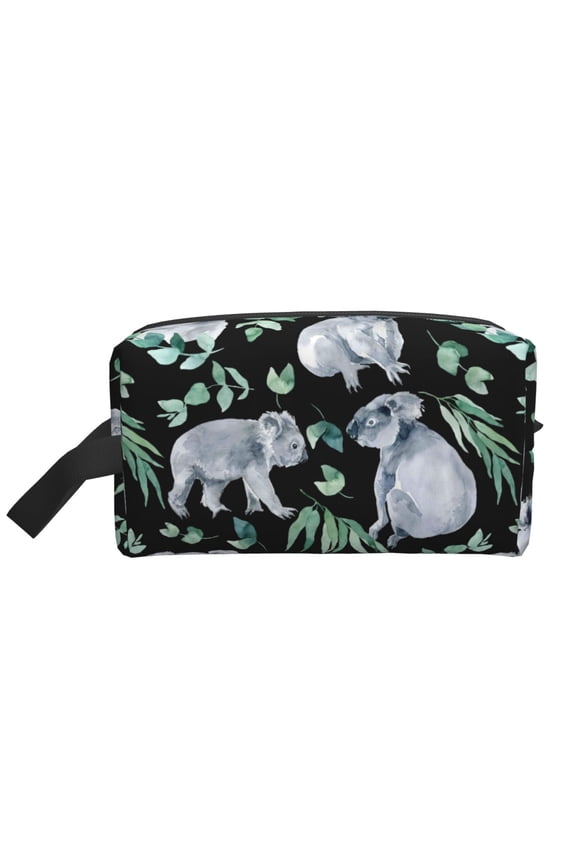 Cartoon Koala Bear Print Multi-Purpose Storage Bag,Hanging Dopp Kit,Small Toiletry Bag for Traveling for Toiletries, Makeup, and Small Essentials