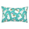 thumbnail image 1 of Honeii Cartoon Llamas Print Pillow Cases,Plush Throw Pillow Covers,Decorative Pillowcase for Sofa, Couch, Living Room-16"x24", 1 of 6