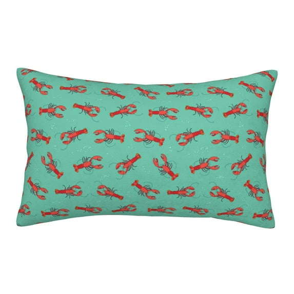 Honeii Cartoon Lobsters 4 Pattern Decorative Throw Pillow Case - Elevate Your Couch, Sofa, or Bed with Stylish Home Decor-16"x24"