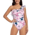 thumbnail image 1 of Honeii Cartoon Poodle Dog for women's one-piece swimsuit featuring a chic one-shoulder design experience elegance and style in the water-XX-Large, 1 of 1
