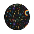 thumbnail image 1 of Honeii Cartoon Pride Lgbt Print Tire Covers, Waterproof Anti-UV Sun Snow Rain Tire Covers for Trailers, RV, Camper, SUV, Truck-16 inch, 1 of 6