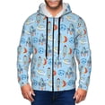 thumbnail image 1 of Honeii Cartoon Rocket With Space Print Hoodies for Men, Pullover & Full Zip, Breathable Zip up Hoodie, Sweatshirt-X-Large, 1 of 5