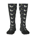 Honeii Cartoon Rooster Print Long Socks,Novelty Design Socks Gift for