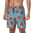 thumbnail image 1 of Honeii Cartoon Watermelon Print Men's Swim Shorts,Mens Swim Trunks,Breathable Mesh Beach Shorts for Swimming,Surfing, and Beach Activities-Medium, 1 of 6