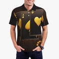 thumbnail image 1 of Honeii Casino Playing Cards Print Polo Shirt, A Classic Short-Sleeved, Button-Down Golf Shirt for Men,Mens Polo Shirts Short Sleeve-XX-Large, 1 of 6