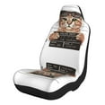 thumbnail image 1 of Honeii Cat Holding Mugshot Sign for Car Seat Covers Full Set, Seat Covers for Cars, Car Seat Protector Waterproof, Leather Car Seat Cushion-2 PCS, 1 of 9