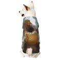 thumbnail image 1 of Honeii Cat In Sun Hat Print Small Dog Hoodies Pet Hooded Sweatshirts Fall Winter Puppy Cat Sweaters Warm Clothes for Small Dogs Outfits Costume-Medium, 1 of 7