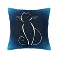 thumbnail image 1 of Honeii Cat Sketch Print Throw Pillow, Square Decorative Pillow Forms Soft Fluffy Plump Pillow Decorative Pillow Inserts,Couch Pillows-26"x26", 1 of 7