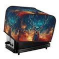 thumbnail image 1 of Honeii Celestial Stag Cosmic Glow Print 4 slice Toaster Cover, Two Slice Toaster Dust-proof Cover For Kitchen Small Appliance and Fingerprint Protection, 1 of 7