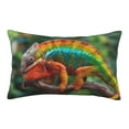 thumbnail image 1 of Honeii Chameleon Pattern Decorative Throw Pillow Case - Elevate Your Couch, Sofa, or Bed with Stylish Home Decor-14"x20", 1 of 6