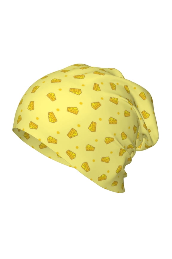 Cheese 1 Print Kids Knit Beanie Watch Hat ,Knit Cap for Boys and Girls
